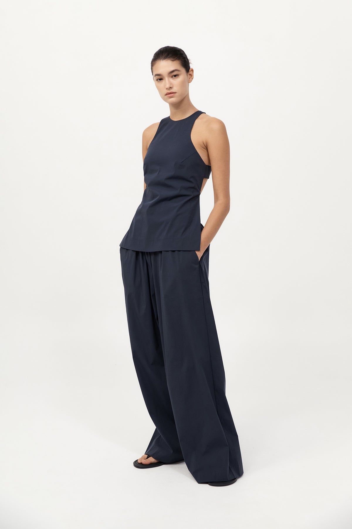 Everyday Drawstring Pants - Dark Ink