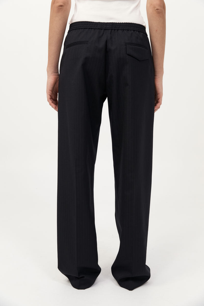 Tailored Active Pants - Black Pinstripe