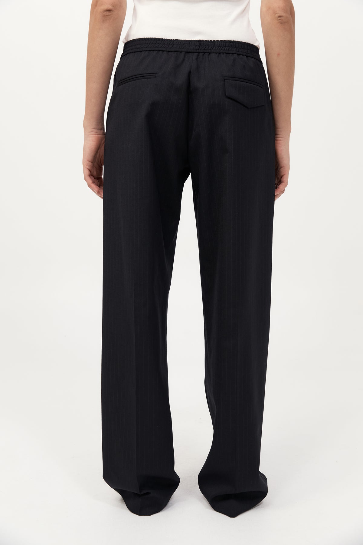 Tailored Active Pants - Black Pinstripe