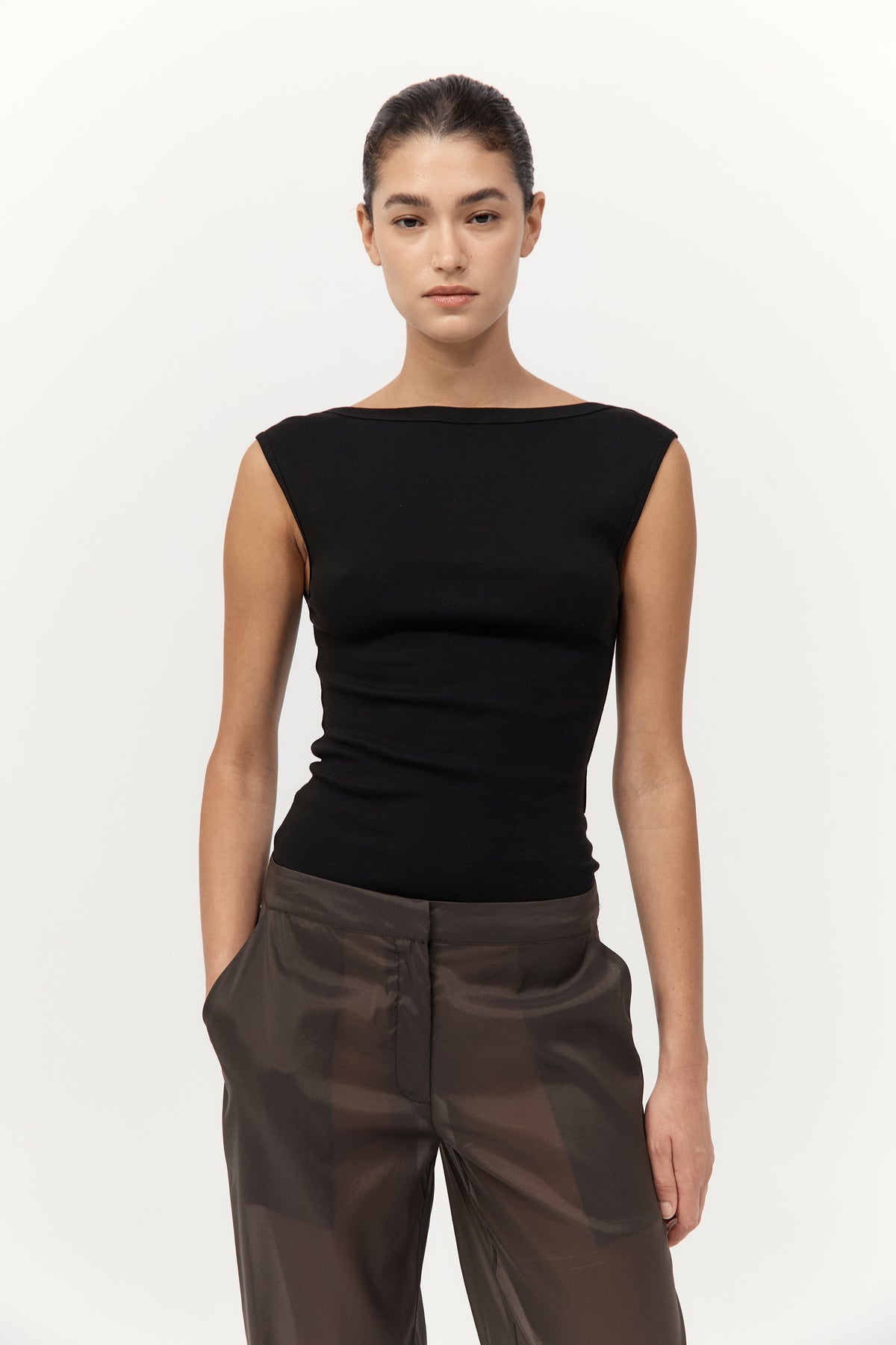 Organic Cotton Ballerina Top - Jet Black