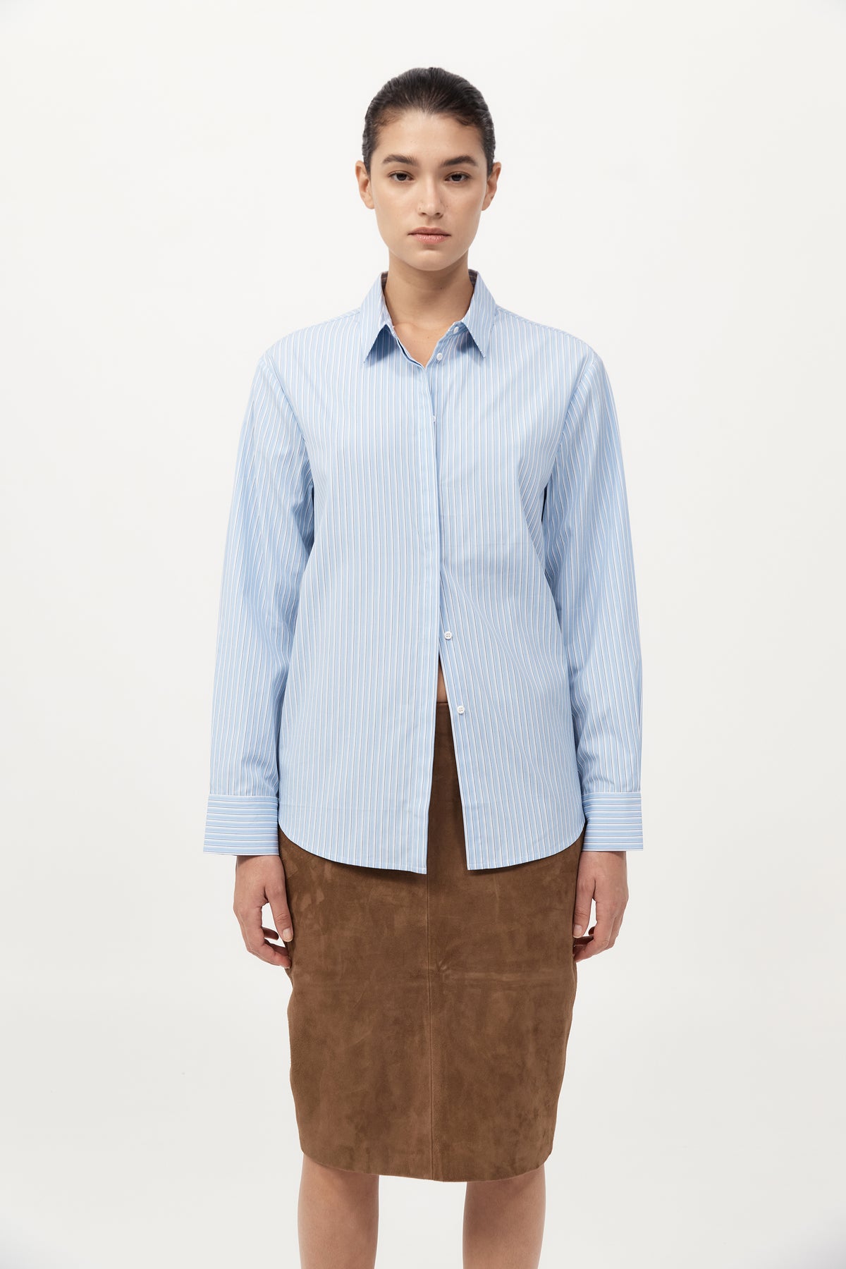 Classic Shirt - Pale Blue Stripe