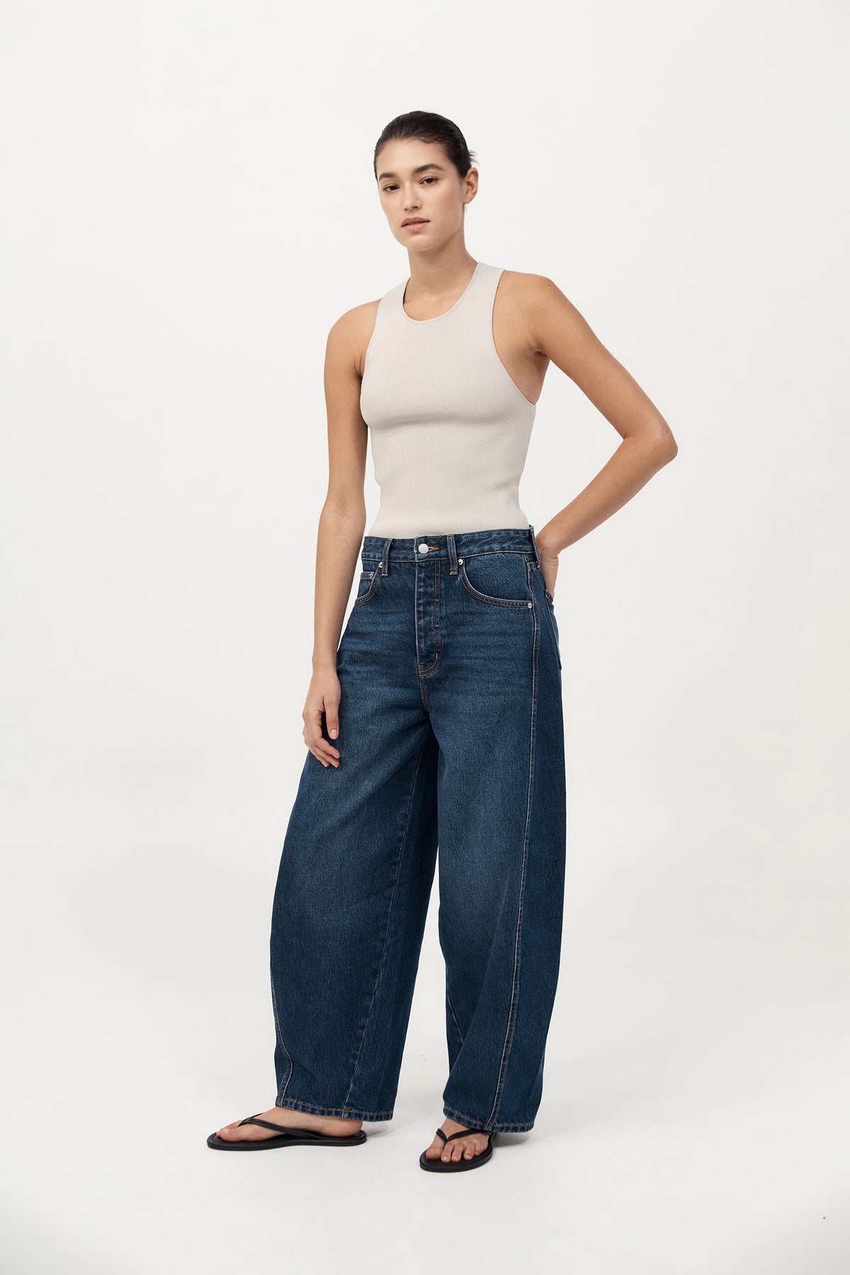 Sculpted Knit Top - Silver