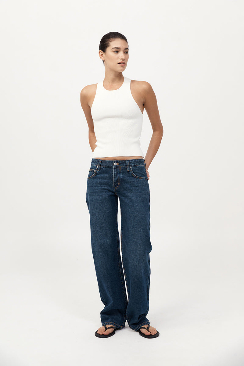 Sculpted Knit Top - Off White
