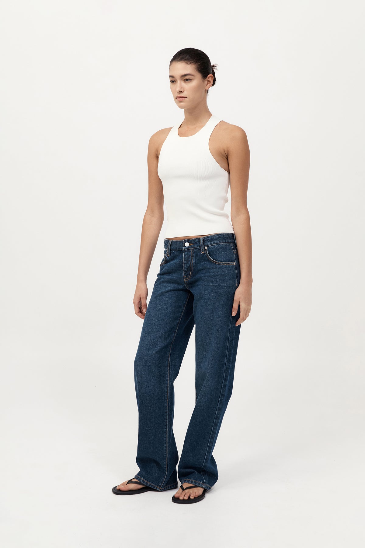 90s Low Rise Jeans - Dark Indigo