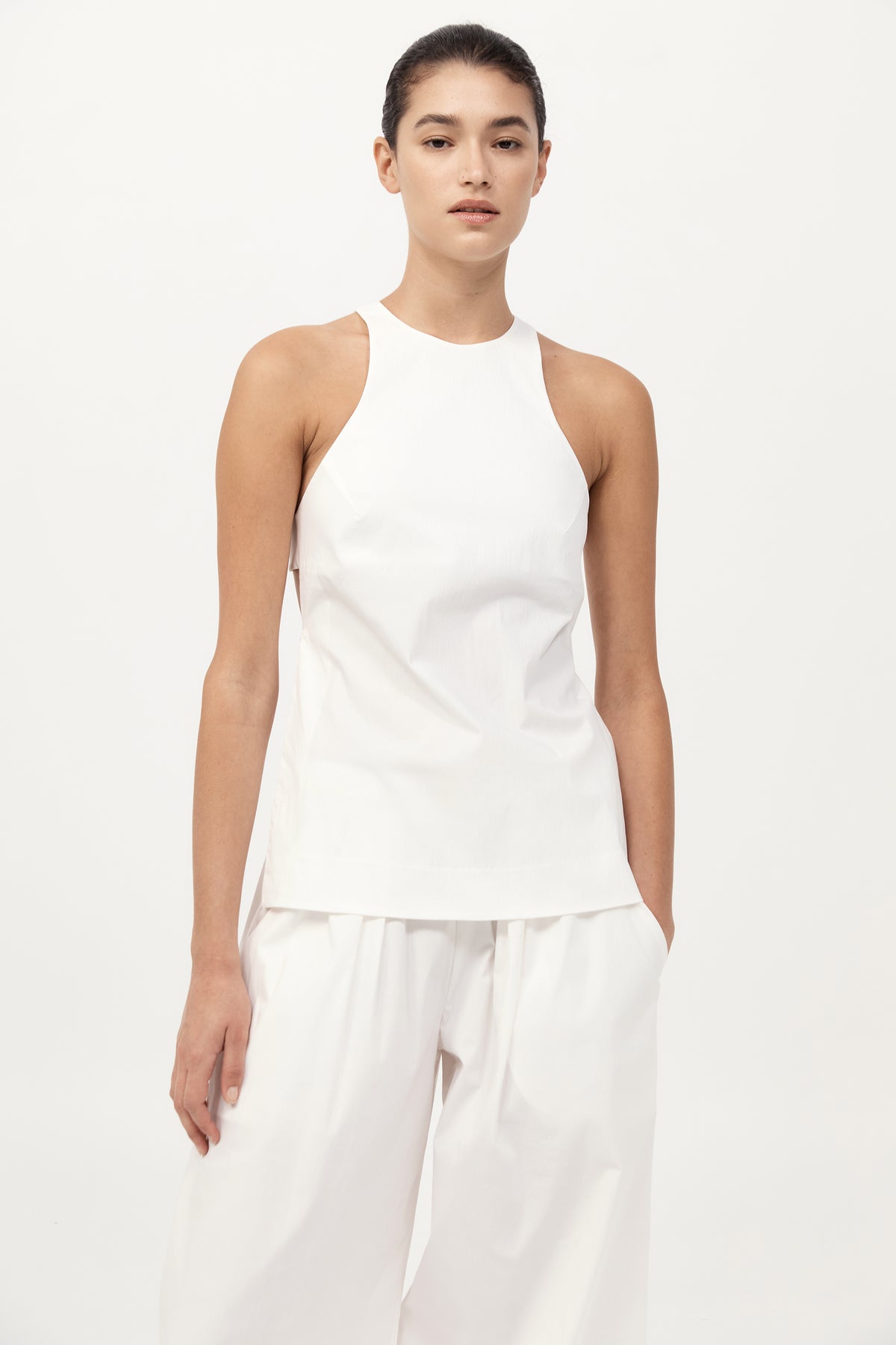 Racerback Top - White