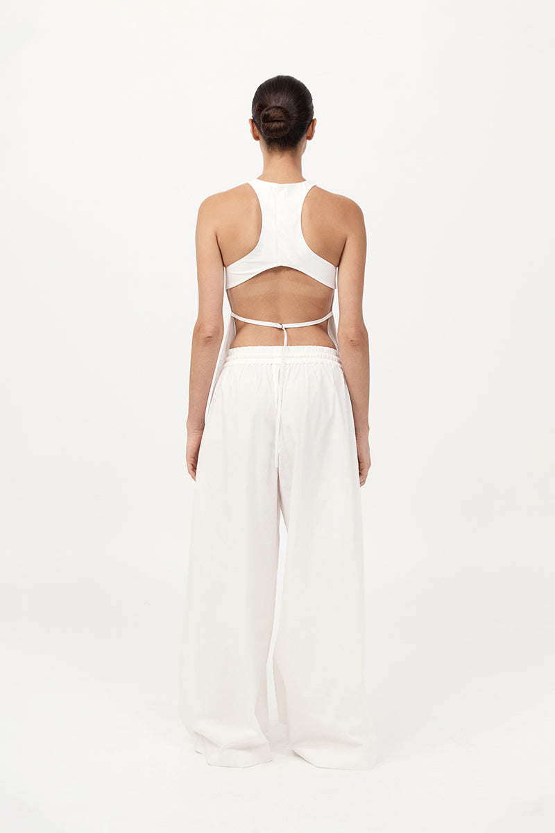 Racerback Top - White