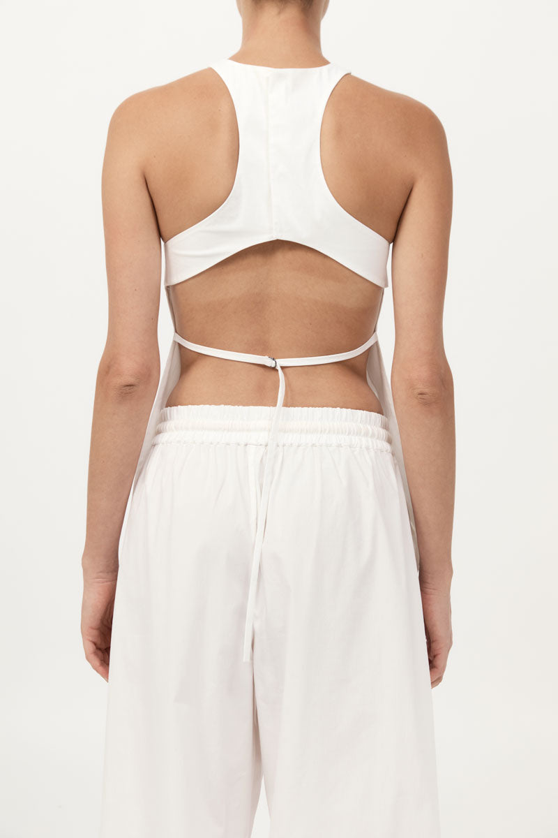 Racerback Top - White
