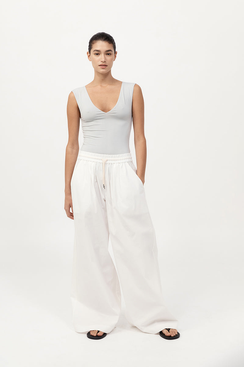 Everyday Drawstring Pants - White