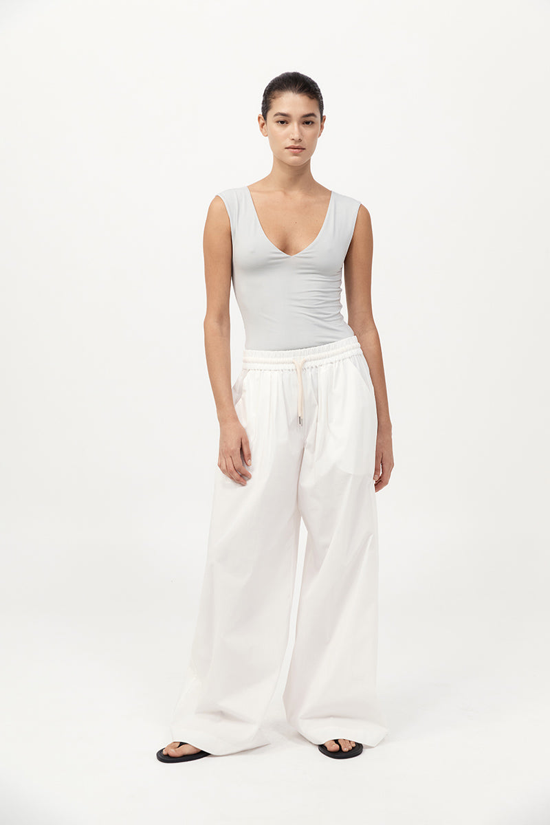90s Cupro Top - Silver