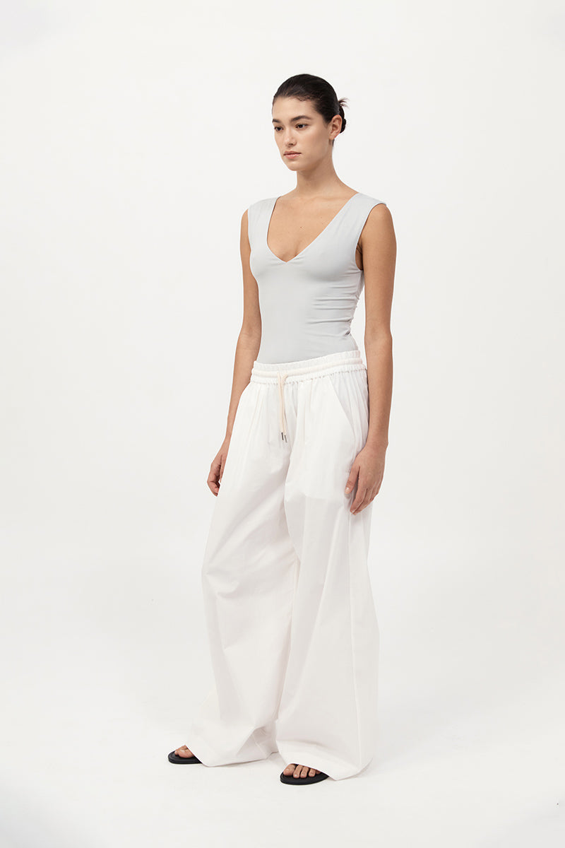 Everyday Drawstring Pants - White