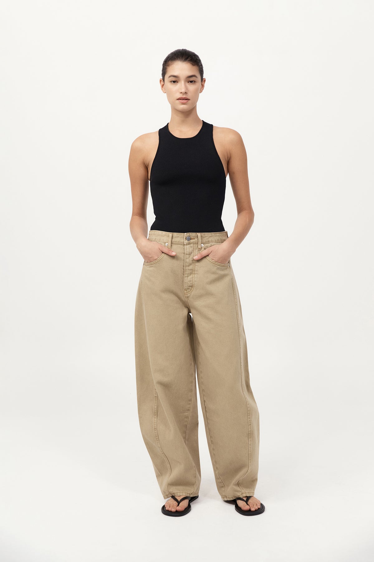 Sculpted Knit Top - Black