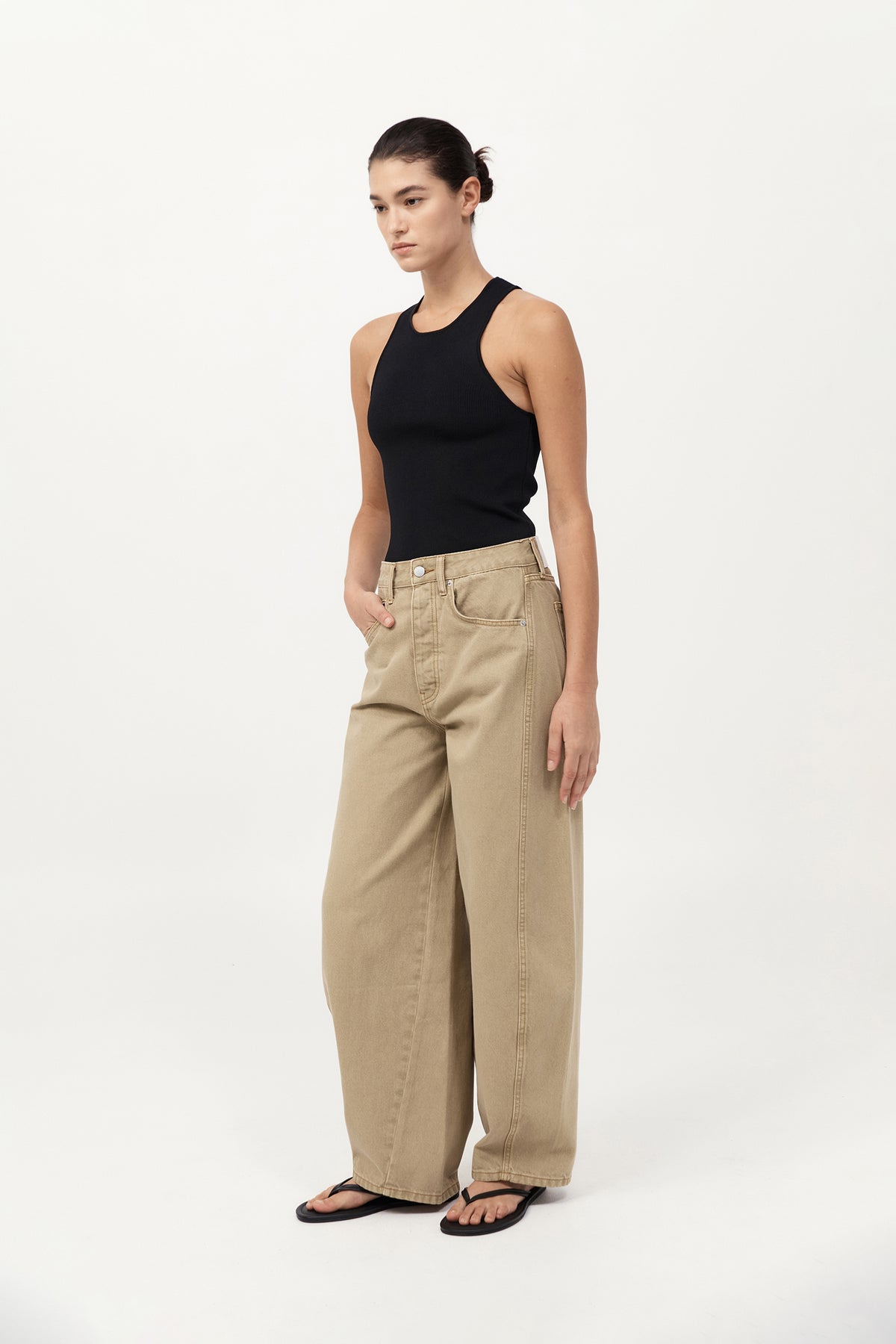 Sculpted Knit Top - Black