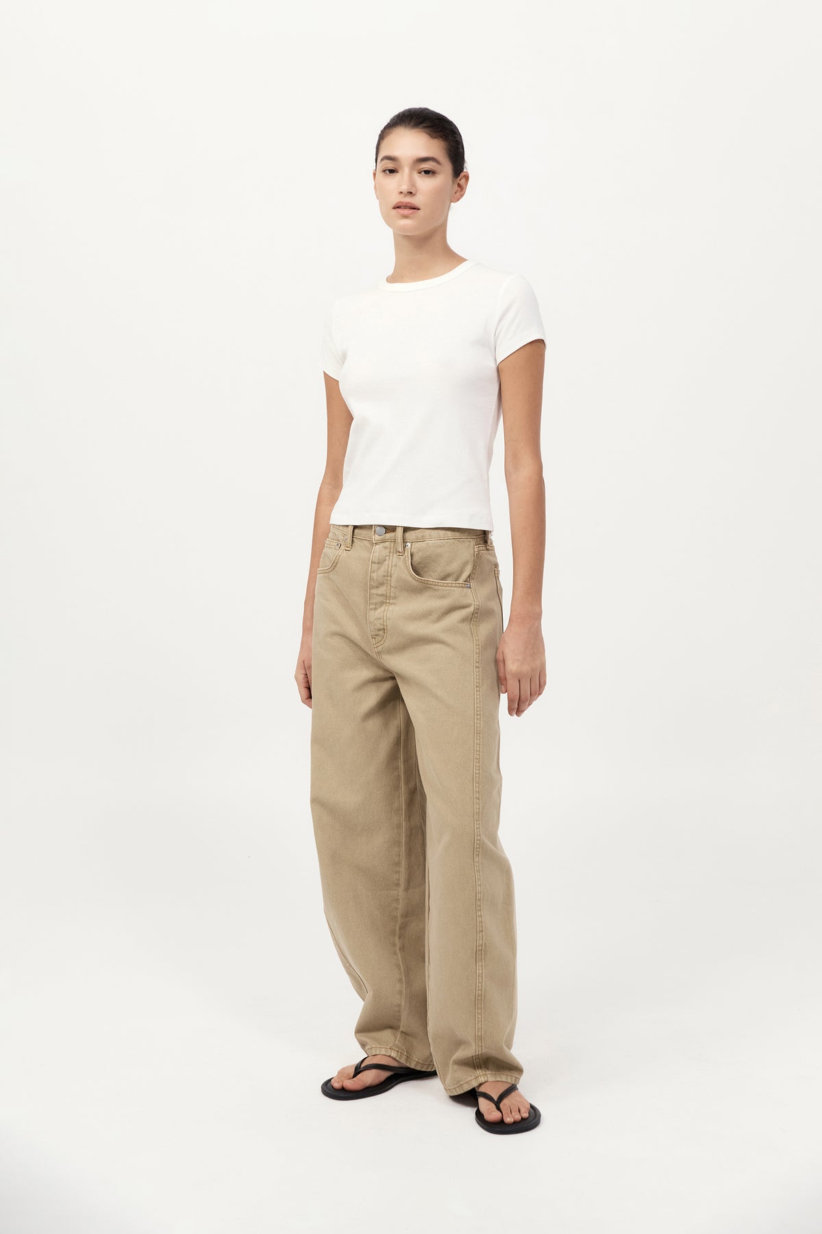 Mid Rise Balloon Jeans - Sahara
