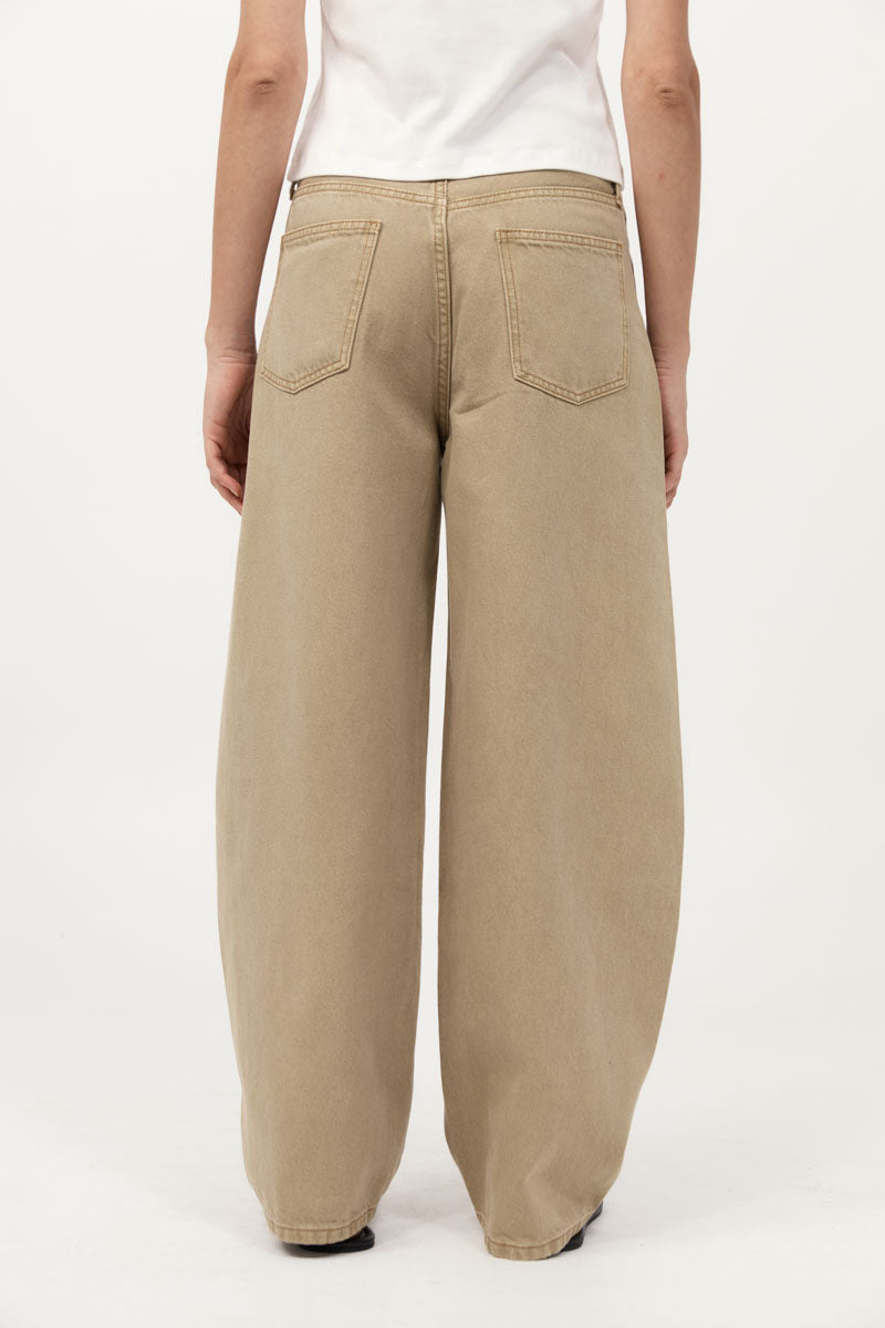 Mid Rise Balloon Jeans - Sahara