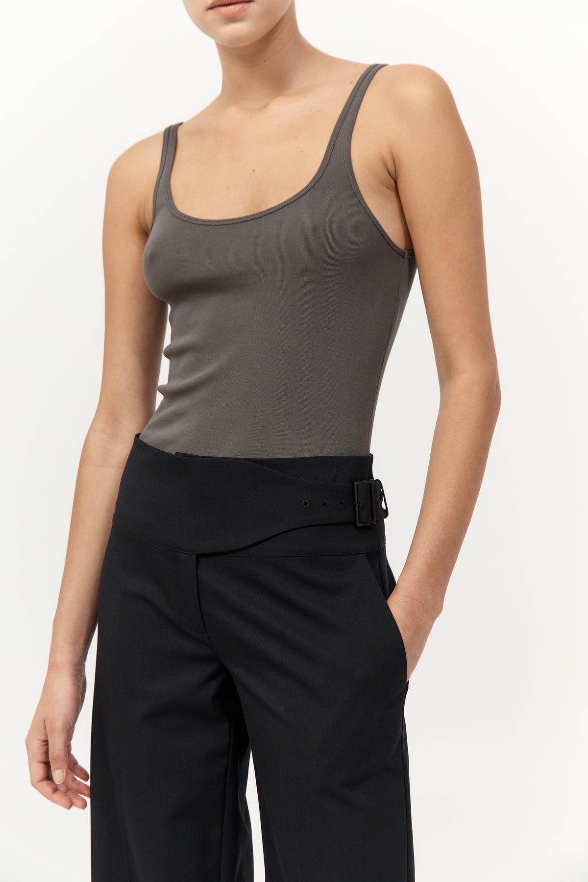 Cummerbund Pants - Black