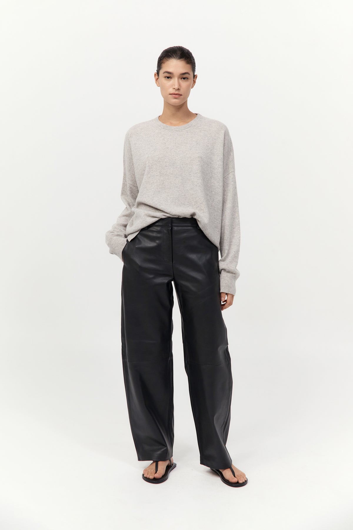 Cashmere Sweater - Grey Marle
