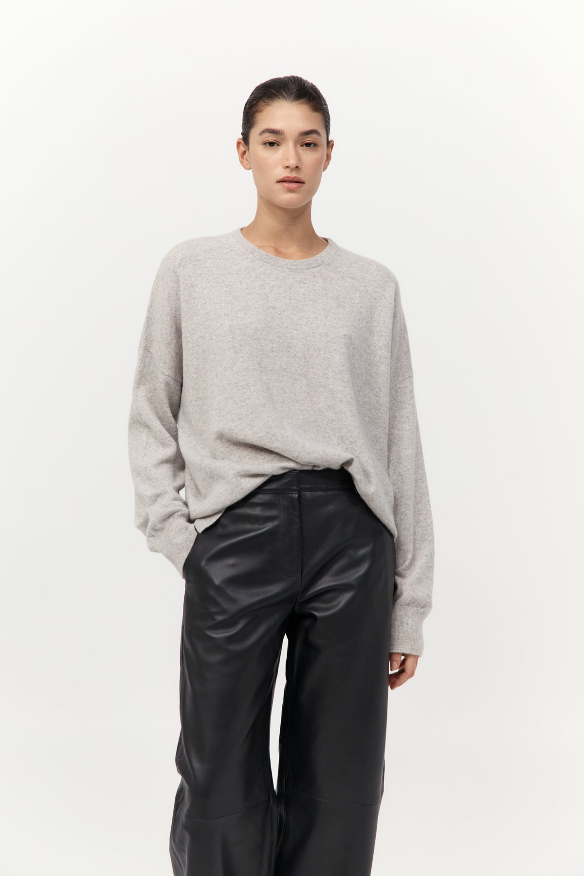 Cashmere Sweater - Grey Marle