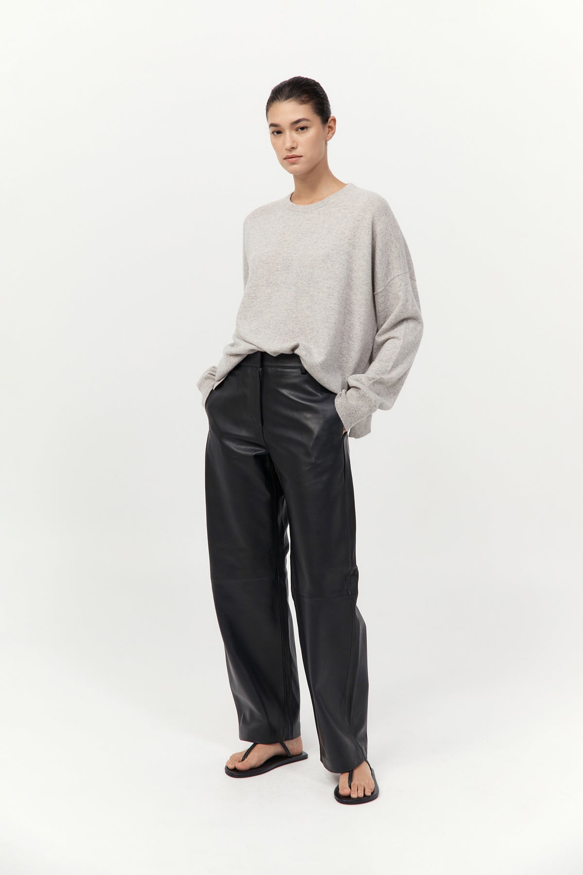 Cashmere Sweater - Grey Marle