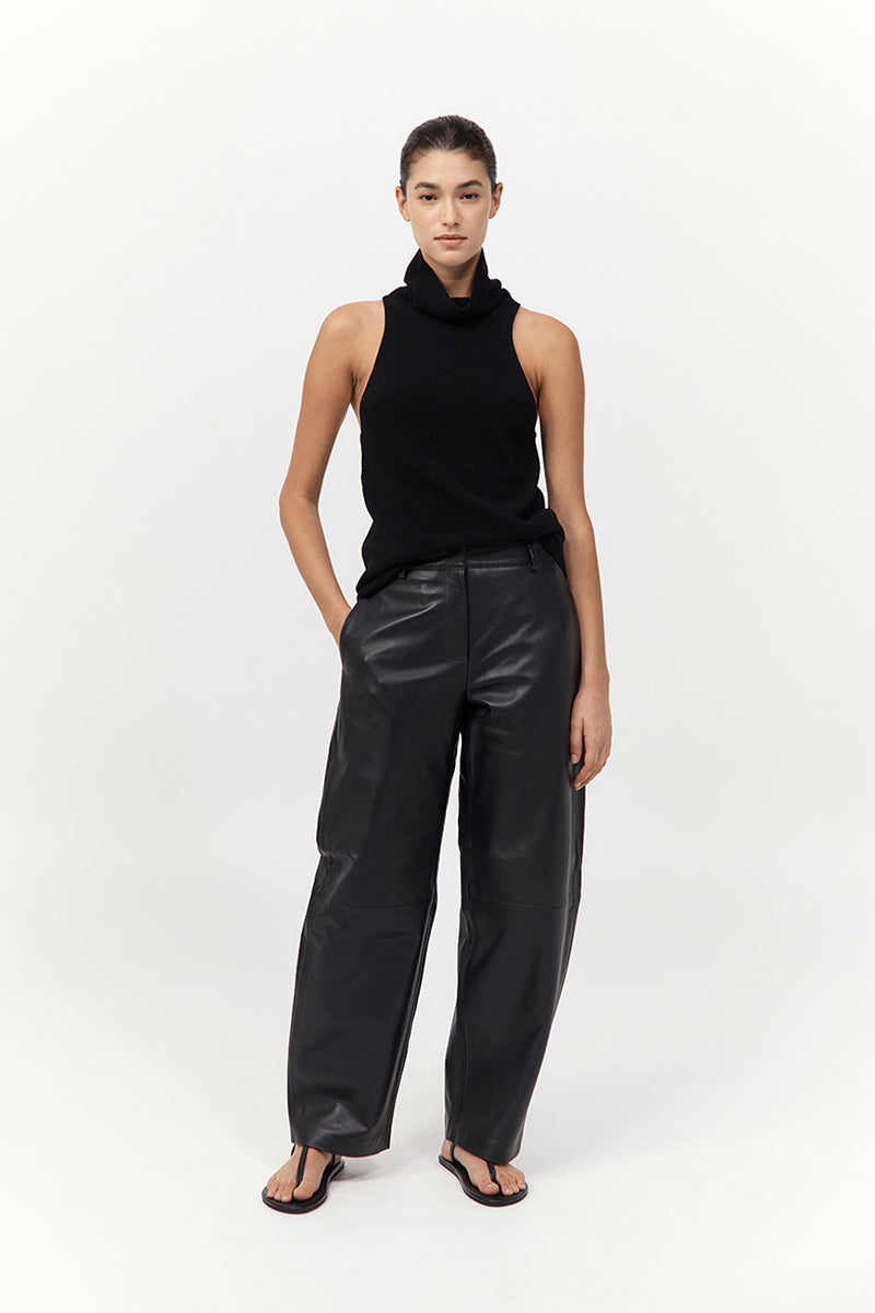 Cashmere Blend Top - Black