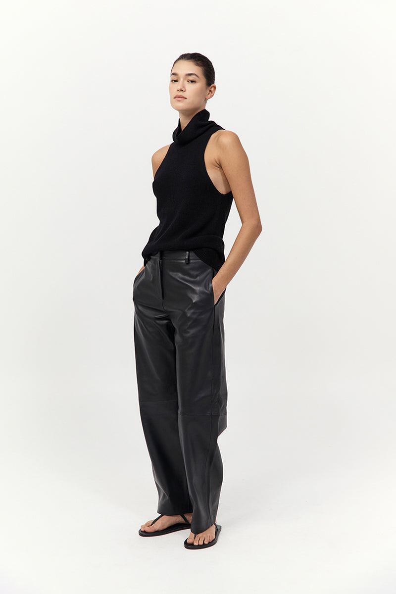 Cashmere Blend Top - Black
