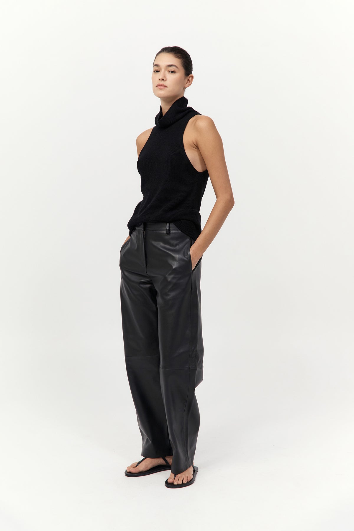 Cashmere Blend Top - Black