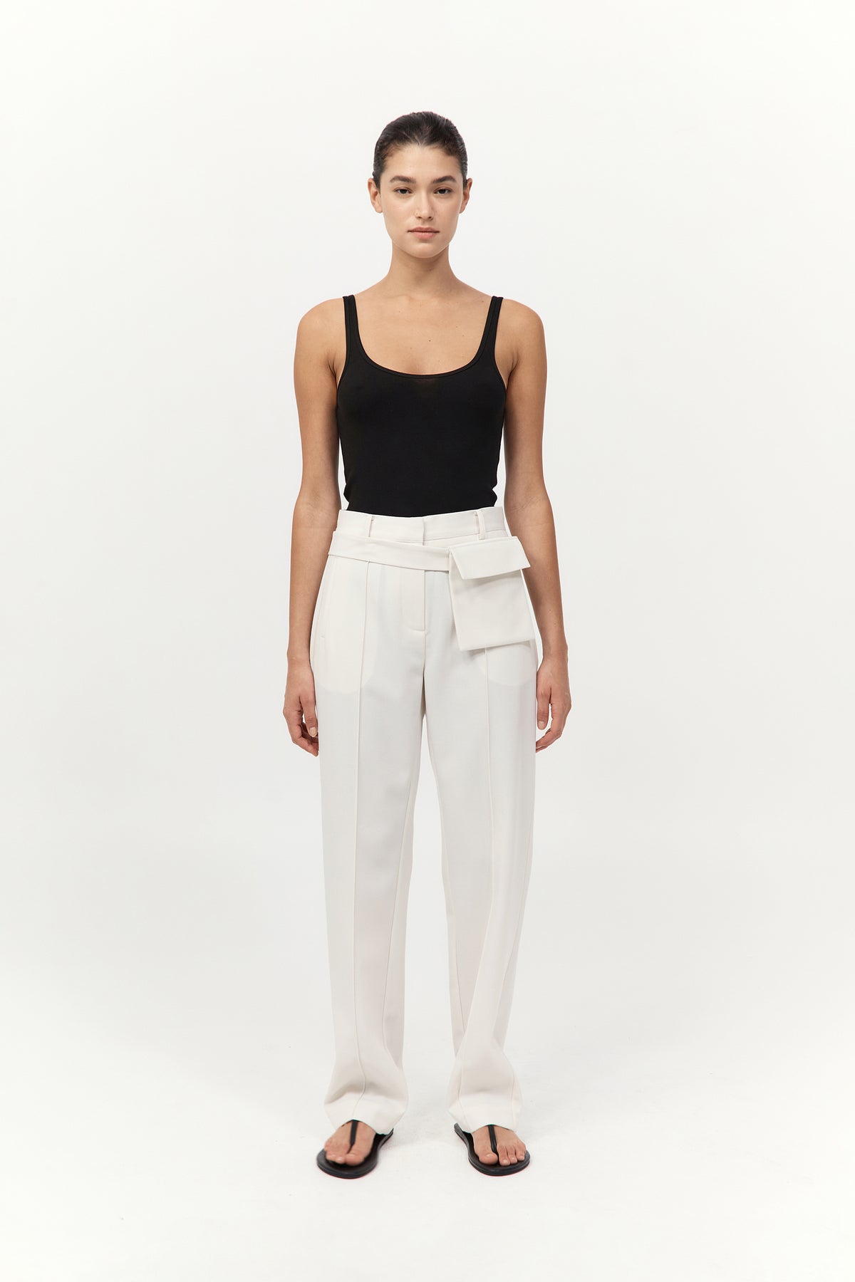 Utility Pocket Pants - Off White