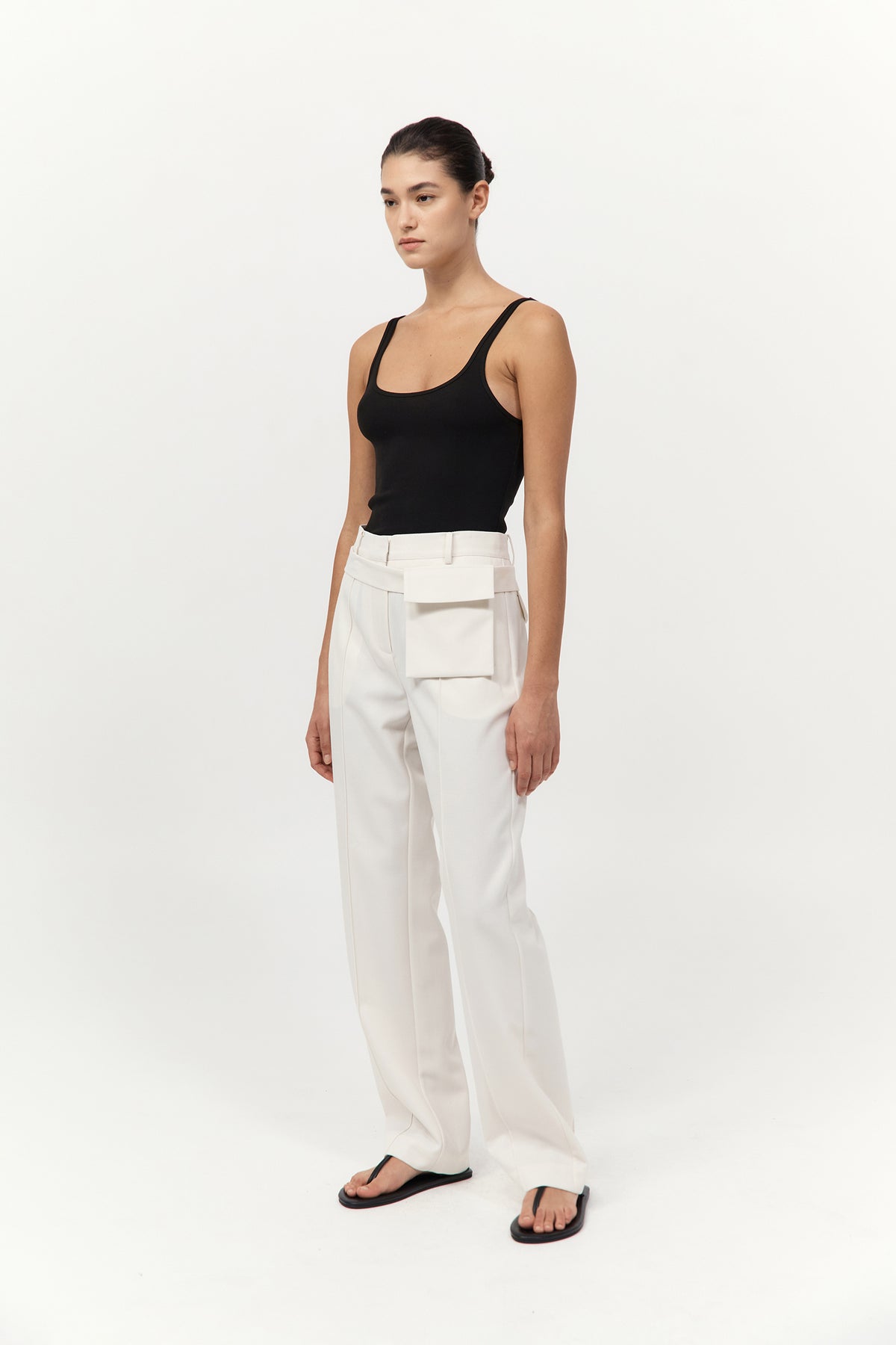Utility Pocket Pants - Off White