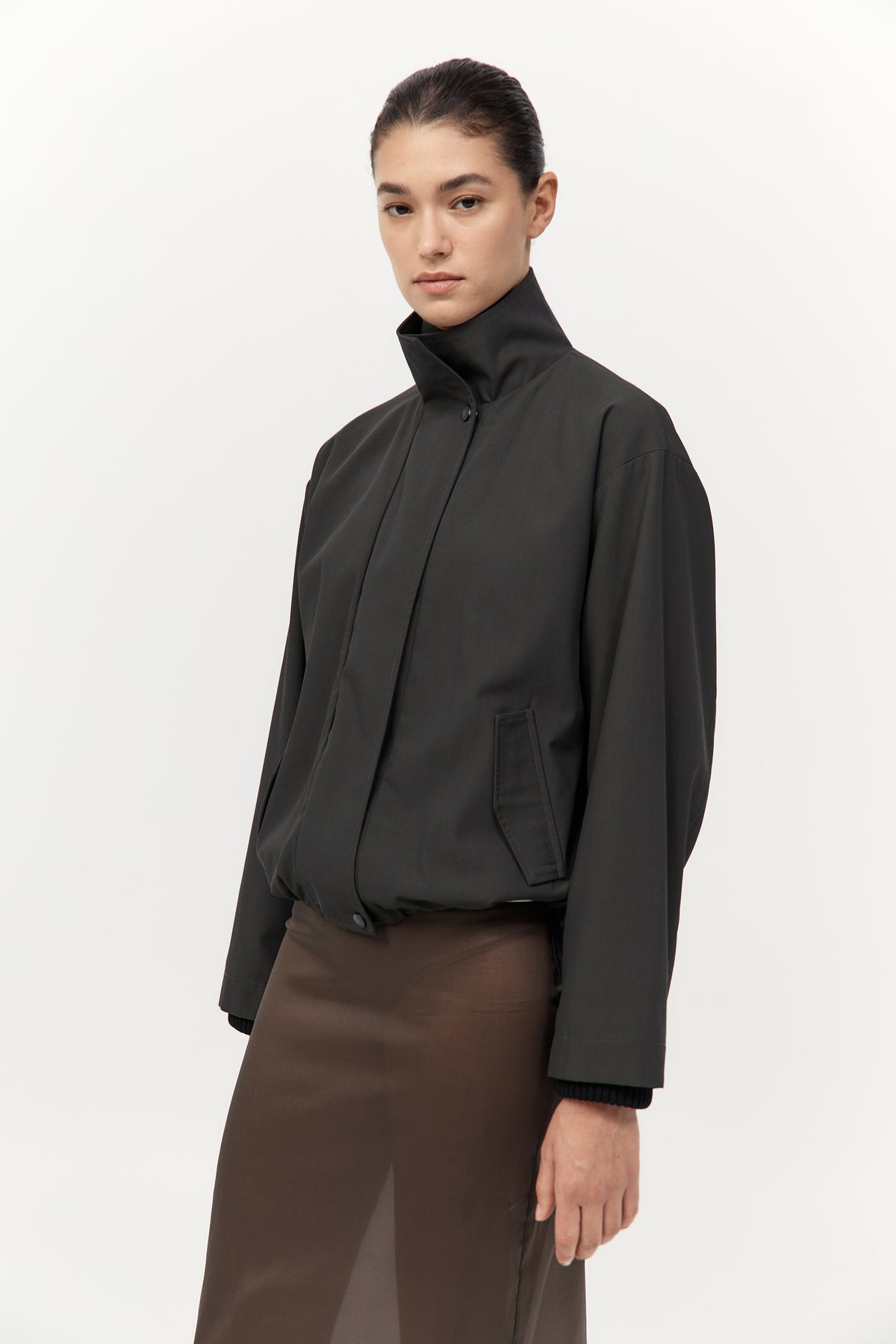 Flight Jacket - Black Olive