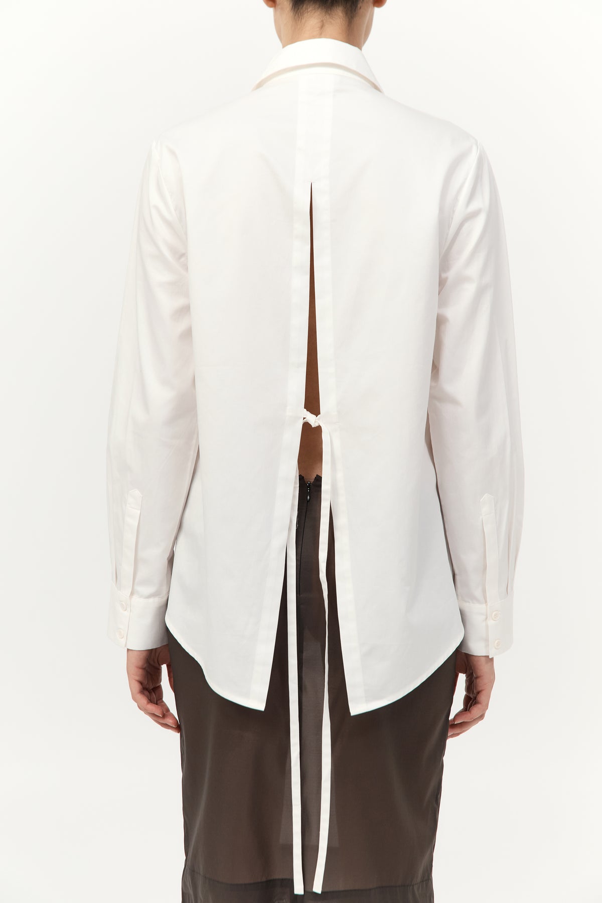 Tie Back Shirt - Off White