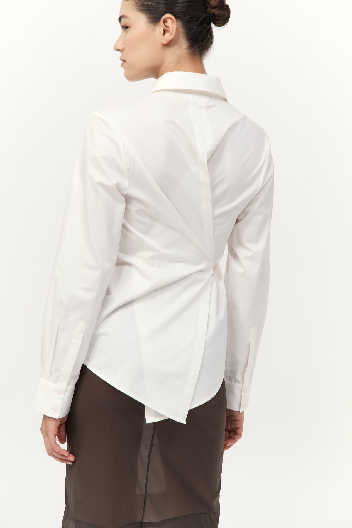 Tie Back Shirt - Off White