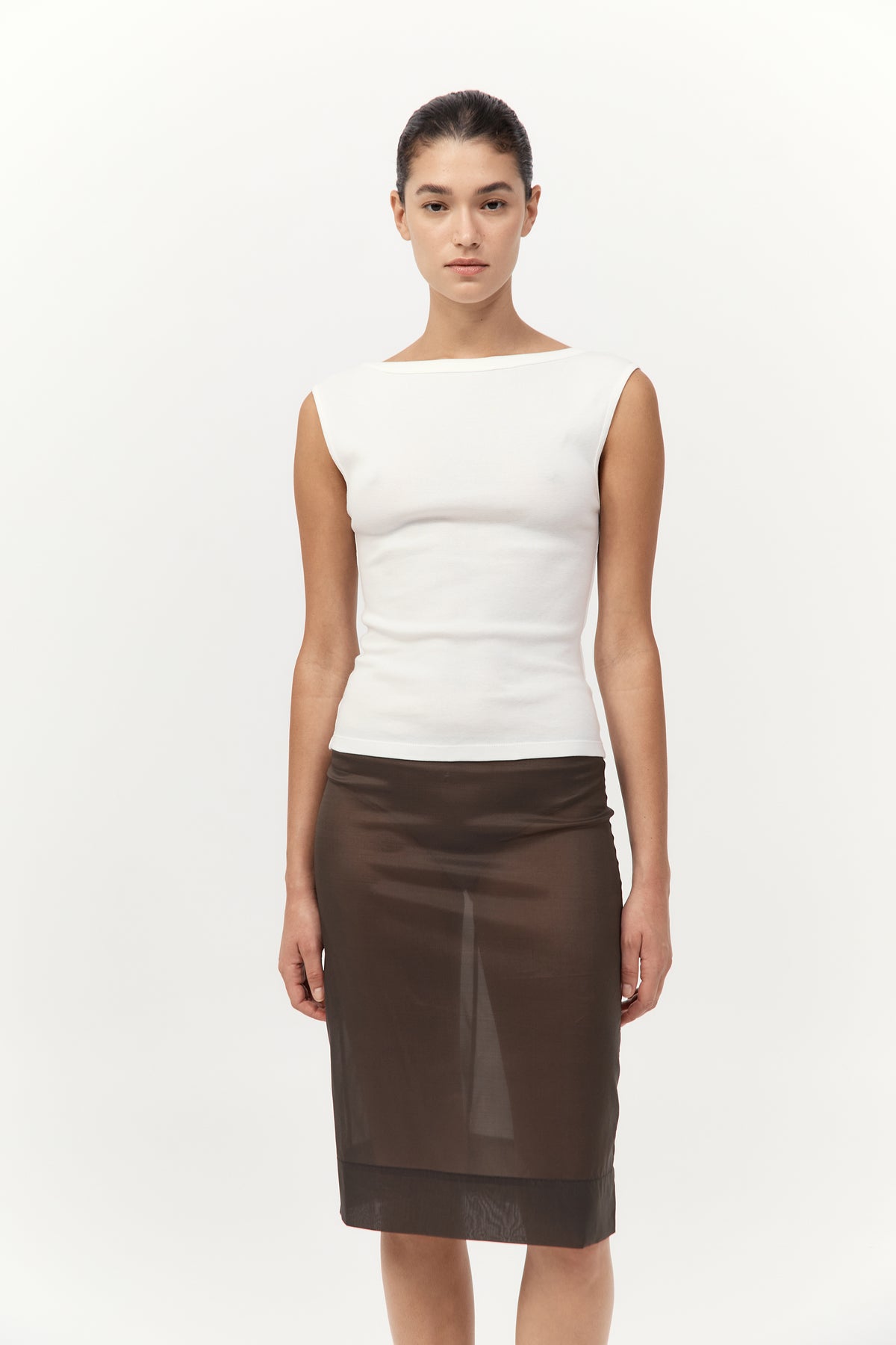 Organic Cotton Ballerina Top - White