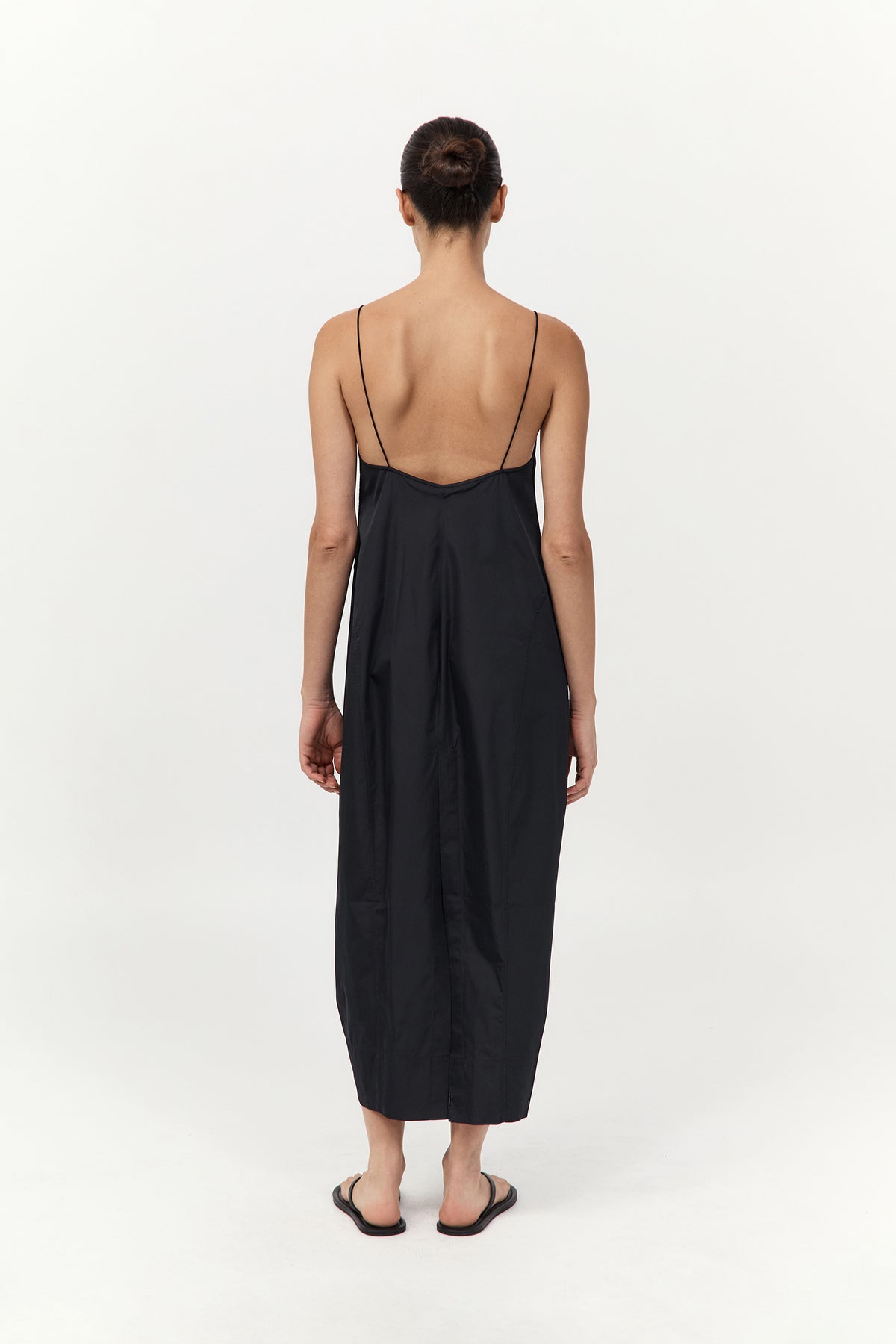 Paper Taffeta Cocoon Dress - Black