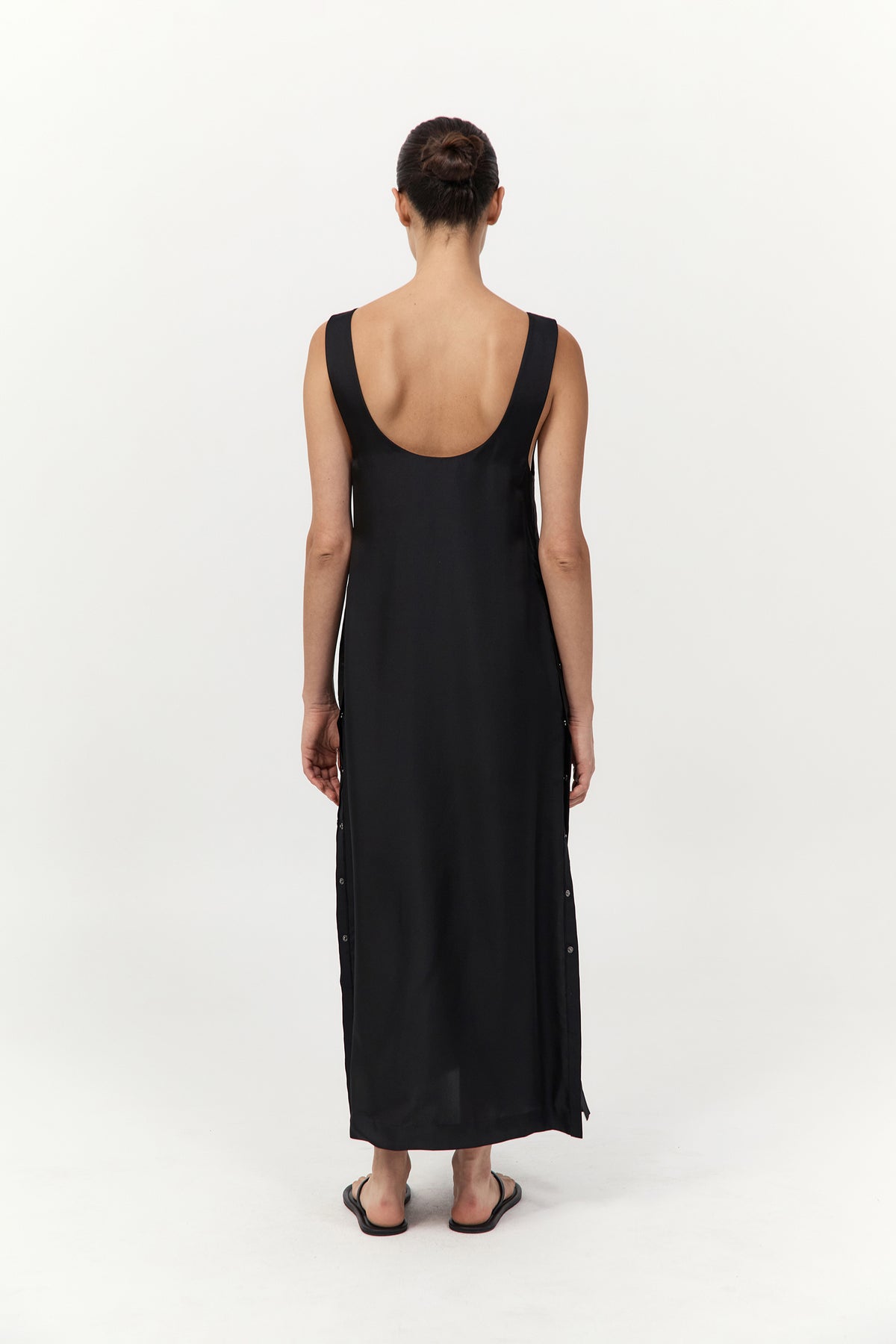 Jordan Button Up Dress - Black