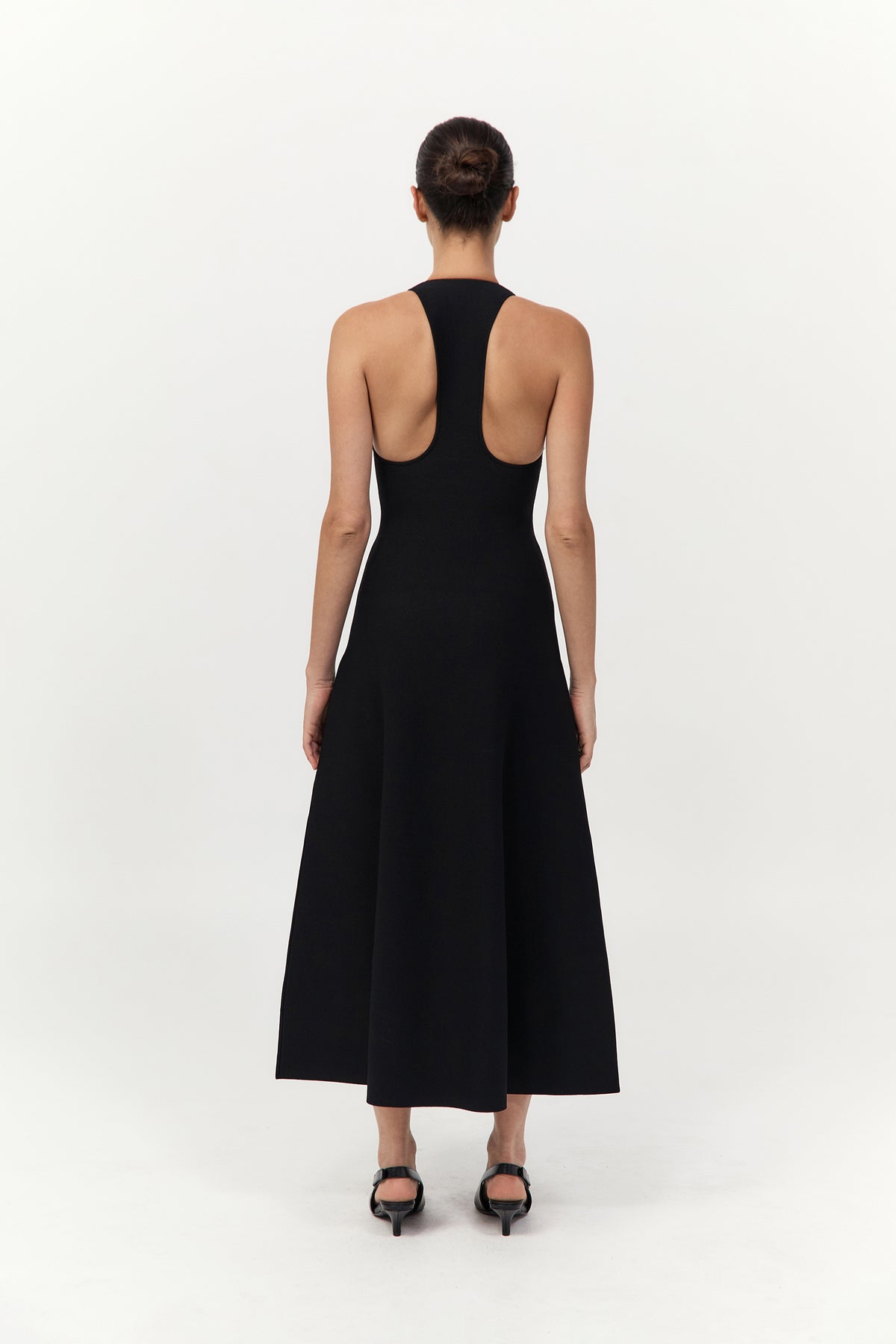 Sculpted Knit Dress - Black