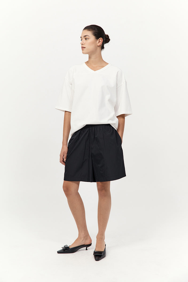 Paper Taffeta Short - Black / Black