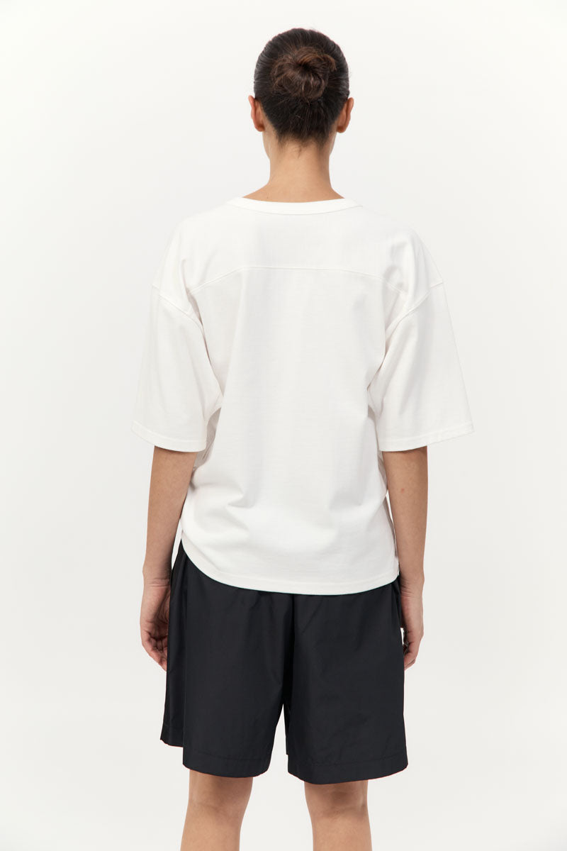 Organic Cotton Match Tee - Off White