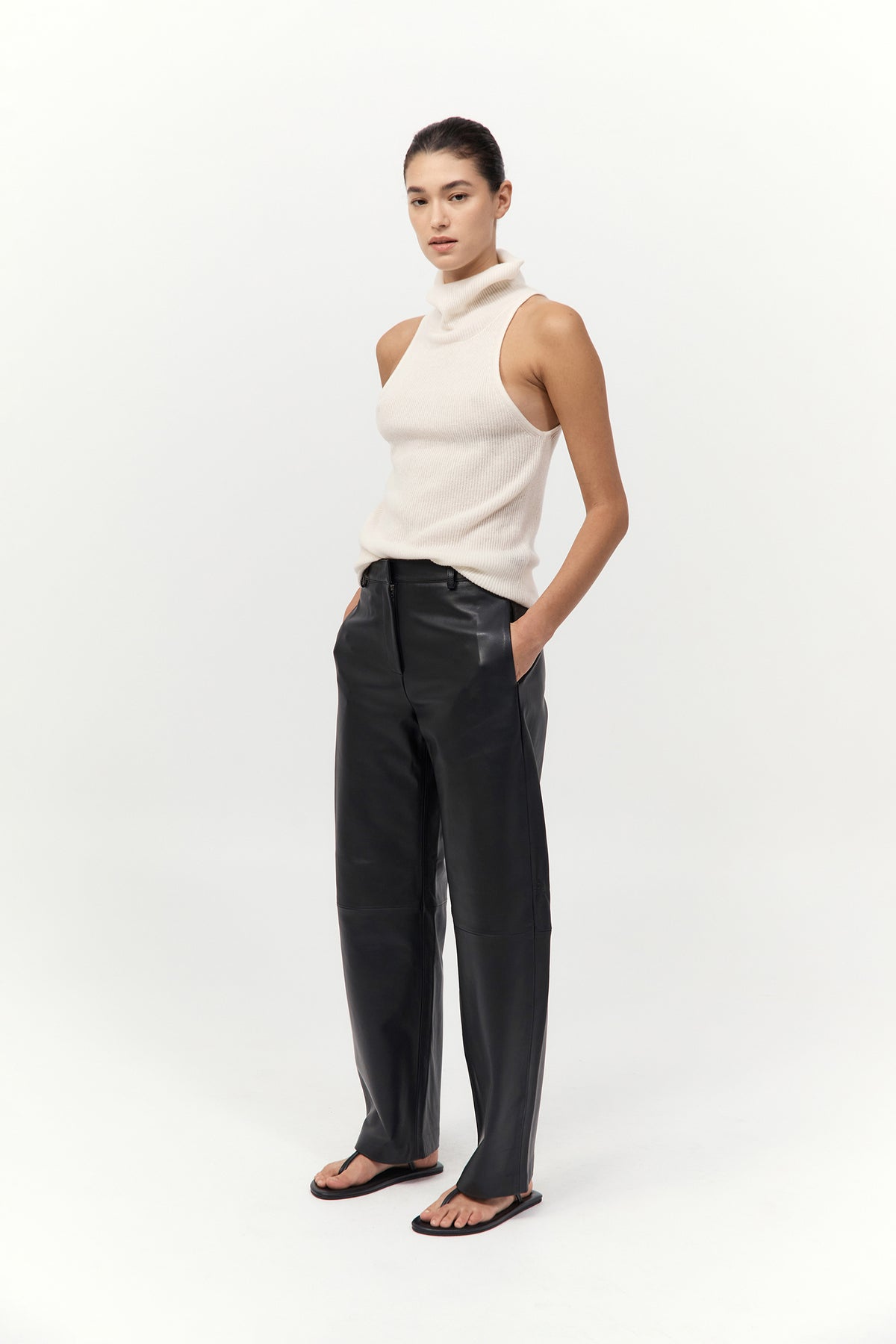 Cashmere Blend Top - Chalk