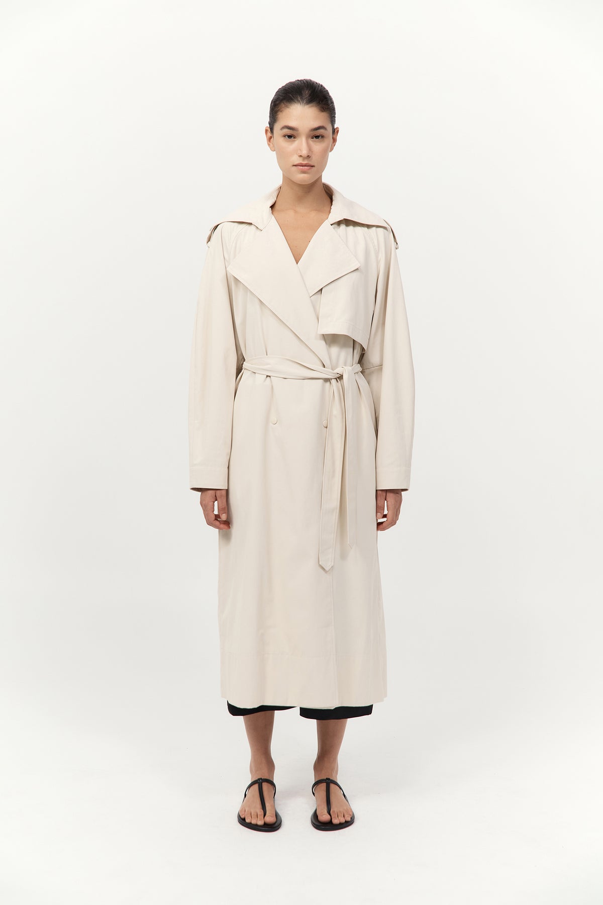 Relaxed Trench - Putty