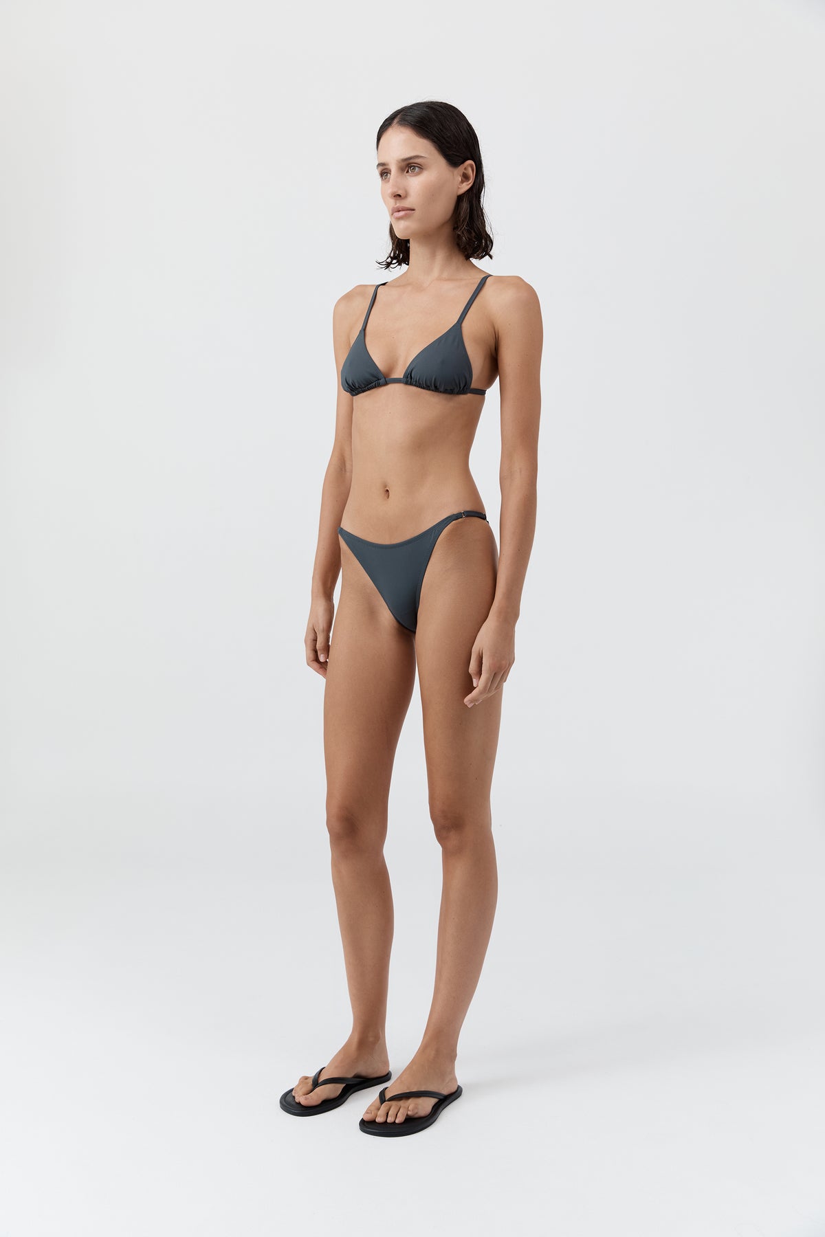 Triangle Bikini Top - Graphite
