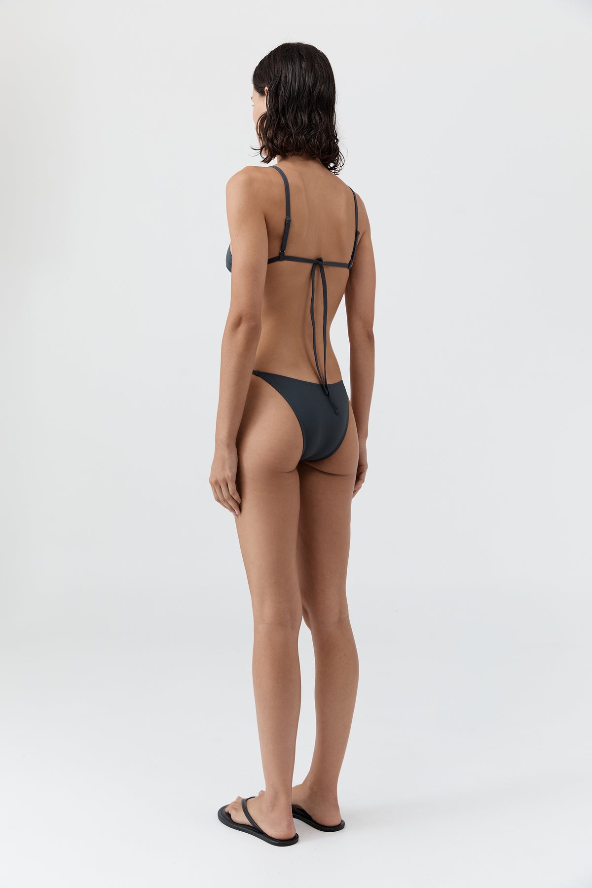 Adjustable Petite Bikini Briefs - Graphite