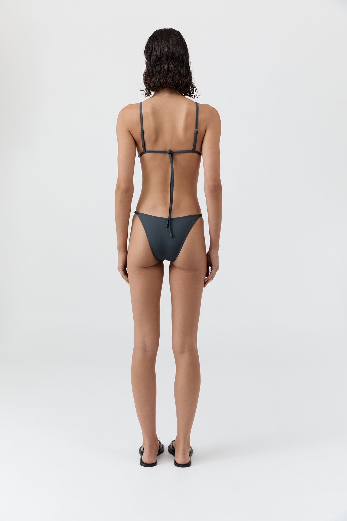 Adjustable Petite Bikini Briefs - Graphite