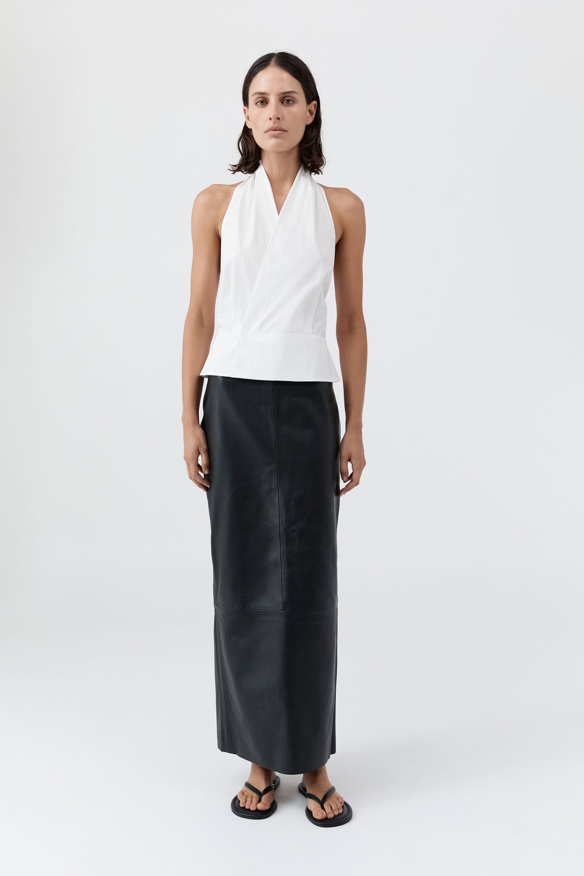 Halter Wrap Top - White