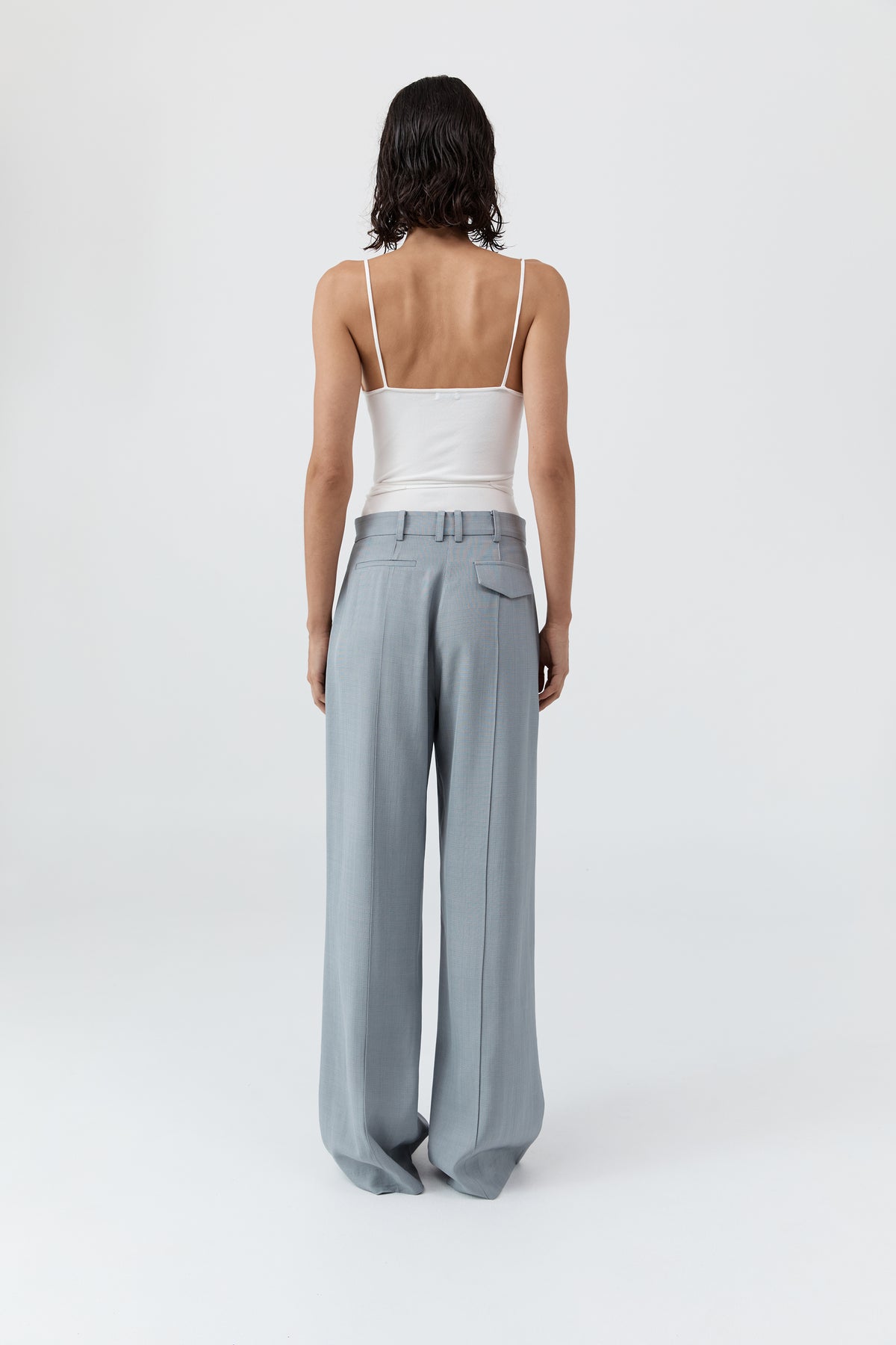 Classic Pintuck Pants - Mist