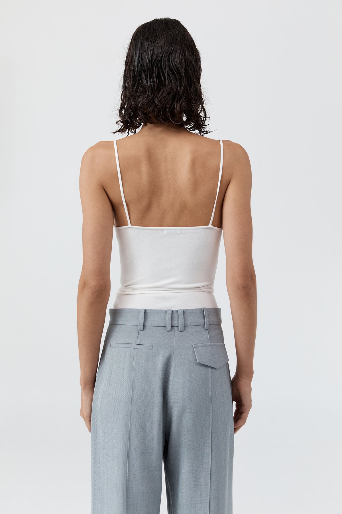 Ballerina Wrap Knit Top - Off White