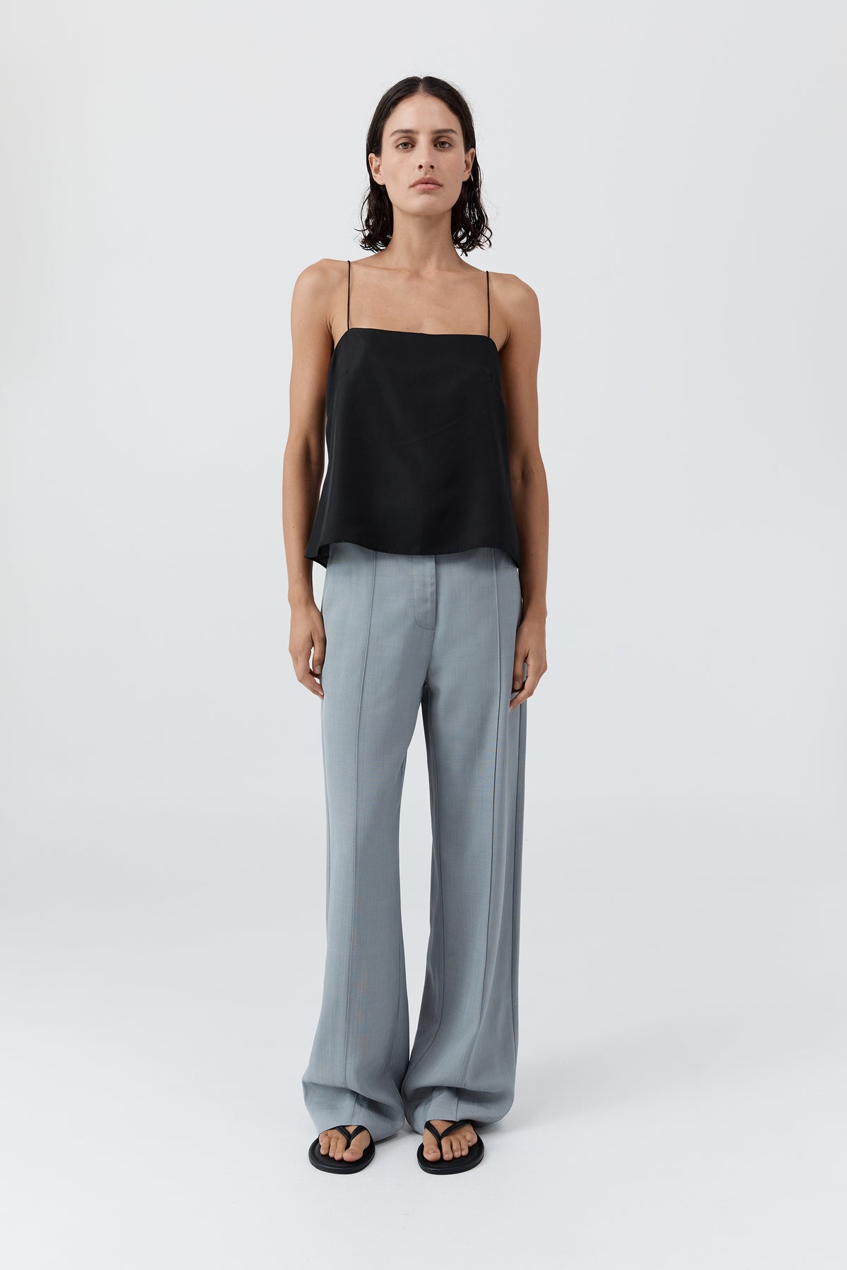 90s Silk Twill Cami - Black