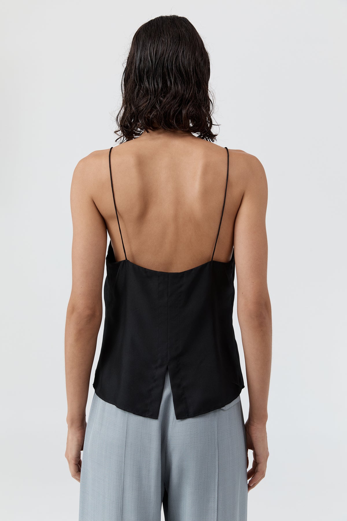 90s Silk Twill Cami - Black