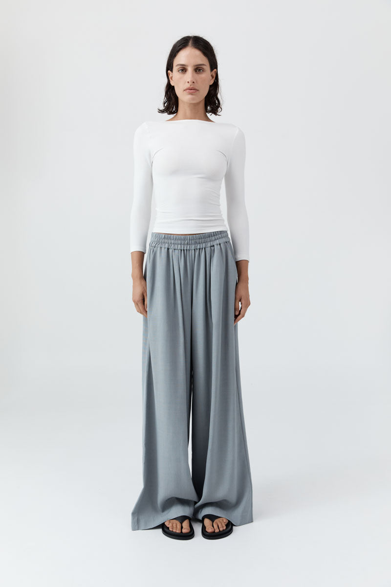 Soft Jersey Ballerina Top - White