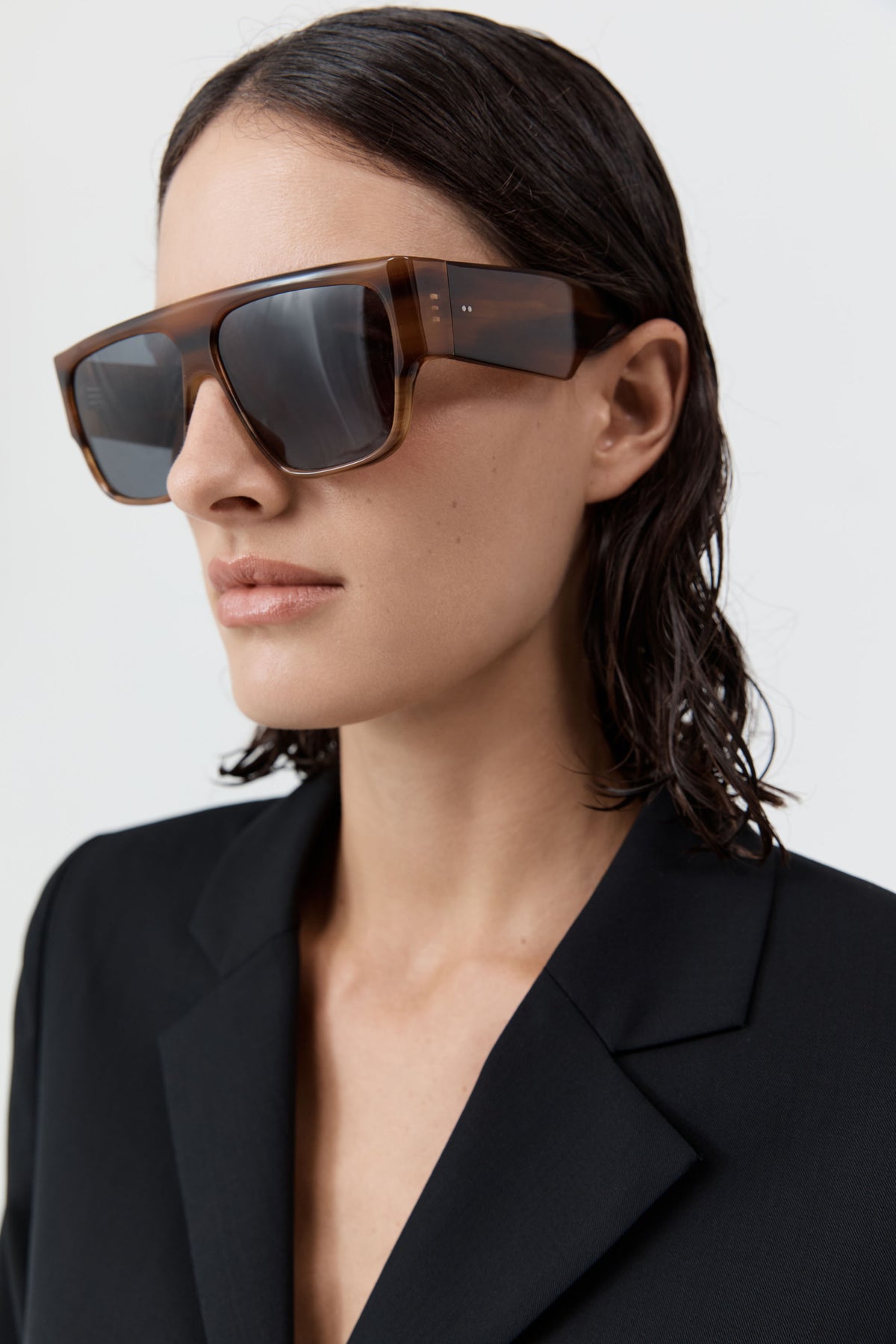 Linea Oversized Sunglasses - Tortoiseshell/Grey