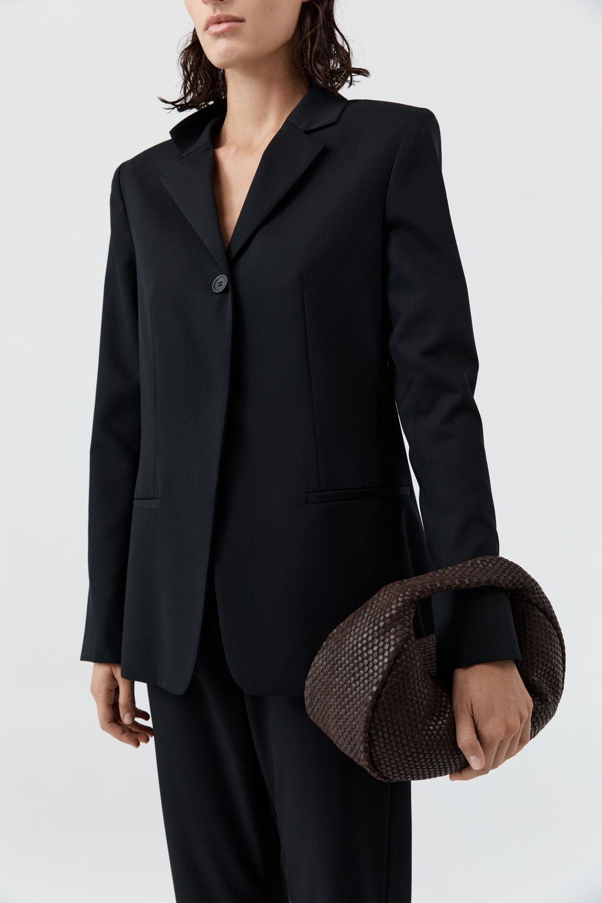 Lattice Weave Bon Bon Bag - Coffee