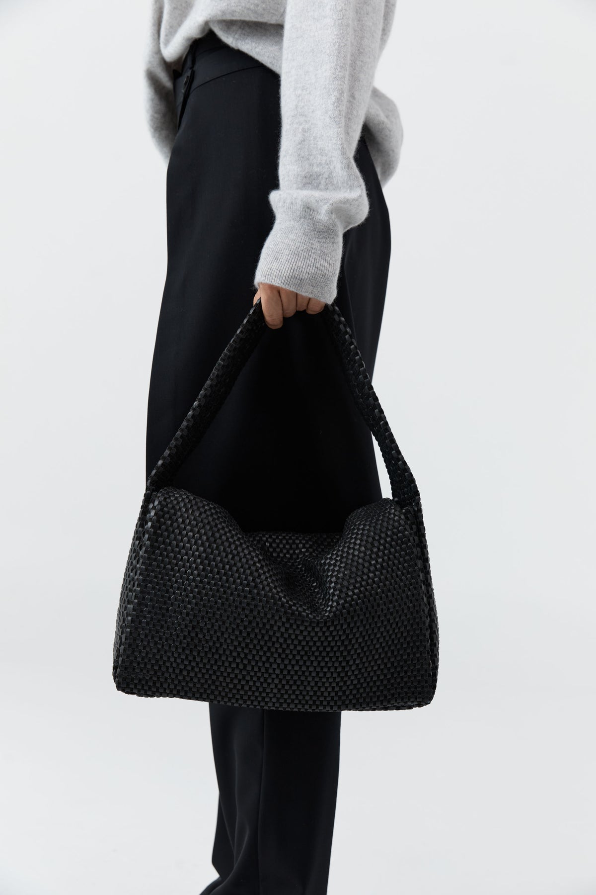 Lattice Everyday Satchel - Black